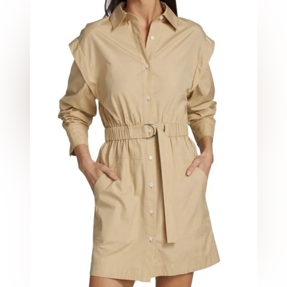10 Crosby Derek Lam Hadley Khaki Dress NWT 🔥✨⚡️
